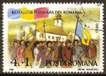 Stamps Romania -  Revolución popular en Rumanía-Sibiu.