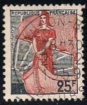 Stamps : Europe : France :  Marianne y la nave del Estado.