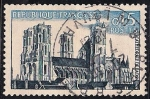 Stamps France -  Catedral de Laon.