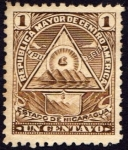 Sellos de America - Nicaragua -  Escudo antiguo de Nicaragua. UPU 1898