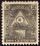 Sellos de America - Nicaragua -  Escudo antiguo de Nicaragua. UPU 1898