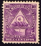 Sellos de America - Nicaragua -  Escudo antiguo de Nicaragua. UPU 1898