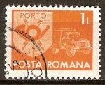 Sellos de Europa - Rumania -  Emblema de Correos y camioneta.