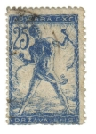 Stamps : Europe : Slovenia :  SELLO DE VERIGAR: Hombre Encadenado