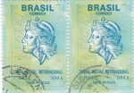 Sellos de America - Brasil -  TARIFA POSTAL INTERNACIONAL
