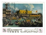 Stamps Yemen -  Canaletto: Unesco promonumentos venecianos