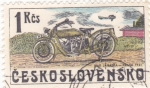 Stamps Czechoslovakia -  MOTOCICLETA