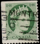 Stamps Canada -  Reina con diadema perlas