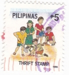 Stamps Philippines -  NIÑOS JUGANDO