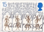 Stamps United Kingdom -  ARQUITECTURA-ILUSTRACIONES