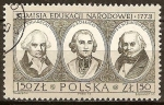 Sellos de Europa - Polonia -  Bicent de Nat. Comisión Educativa. J. Sniadecki, H. Kollataj y JU Niemcewicz.