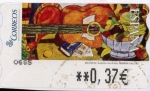Stamps Spain -  Melendez - Guitarra con frutas
