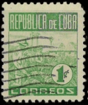 Stamps Cuba -  RECOLECTANDO TABACO