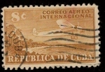 Stamps Cuba -  AVION SOBRE PLAYA