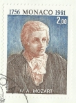 Stamps Monaco -  Mozart