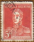 Stamps : America : Argentina :  Gral Jose de San Martin