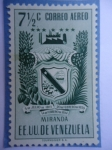Stamps Venezuela -  E.E.U.U de Venezuela- Estado: Miranda- Escudo