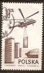 Stamps Poland -  Helicóptero de transporte MI6.