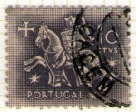 Sellos del Mundo : Europa : Portugal : 27 Caballero medieval