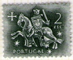 Sellos del Mundo : Europa : Portugal : 32 Cabellero medieval