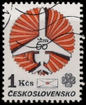 Stamps Czechoslovakia -  50 AÑOS LINEAS AEREAS CHECAS
