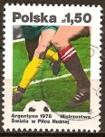 Stamps Poland -  Campeonato Mundial de Fútbol, ​​Argentina,1978.