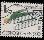 Stamps Czechoslovakia -  VII campeonato mundial de salto de Esqui