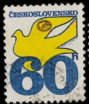 Stamps Czechoslovakia -  paloma amarilla