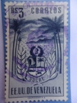 Stamps Venezuela -  E.E.U.U de Venezuela-Estado: Sucre- Escudo