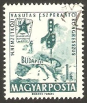 Sellos de Europa - Hungr�a -  1494 - 14 congreso internacional de ferrocarriles en Budapest