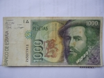 monedas de Europa - Espa�a -  Bco. de España-Mil Pesetas- Hernán Cortés-Año 1992.