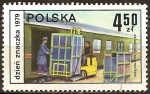 Sellos de Europa - Polonia -  Dia del sello-Los contenedores de carga.