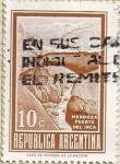 Stamps Argentina -  Puente del Inca