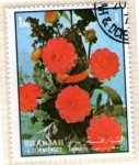 Stamps United Arab Emirates -  SARJAH. Flora