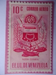 Sellos de America - Venezuela -  E.E.U.U de Venezuela- Estado: Nueva Esparta- Escudo