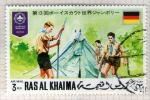 Stamps United Arab Emirates -  RAS AL KHAIMA. Acampada mundial de scouts