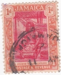 Sellos de America - Jamaica -  VENDEDORA