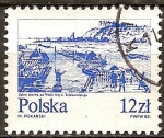 Sellos de Europa - Polonia -  La ciudad vieja en el Vístula.