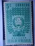 Stamps Venezuela -  E.E.U.U de Venezuela- Estado: Trujillo- Escudo