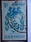 Stamps Venezuela -  E.E.U.U de Venezuela- Estado: Monagas- Escudo