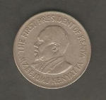 monedas de Africa - Kenya -  Jomo Kenyatta, primer presidente de Kenya