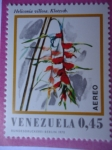 Stamps Venezuela -  Heliconia villosa. Klotzsch.