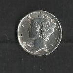 monedas de America - Estados Unidos -  Mercurio / anverso