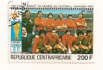 Stamps Central African Republic -  Campeonato del Mundo de futbol. España 1982