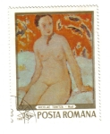 Stamps : Europe : Romania :  Nicolae Tonytza - Nud