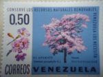 Stamps Venezuela -  Conserve los Recursos Naturaleas Renovables,Venezuela los necesita-¨El Apamate¨Bignoniaceae- Hemsl.