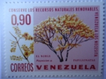 Stamps Venezuela -  Conserve los Recursos Naturaleas Renovables,Venezuela los necesita-¨El Roble¨-Papilionatae