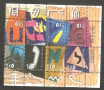 Stamps : Asia : Israel :  Alfabeto hebreo