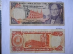monedas de America - Venezuela -  Banco Central de Venezuela-(Anv.)Palacio de las academias-Andrés Bello- (Rev.) Edf. Bco. Central