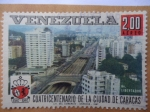 Stamps Venezuela -  Cuatricentenario de la Ciudad de Caracas-Avenida Libertador.1567-1967.